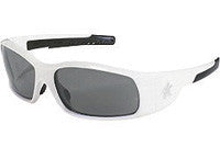 Crews® Swagger® Safety Glasses With White Polycarbonate Frame And Gray Polycarbonate Duramass® AF4® Anti-Fog Anti-Scratch Lens-eSafety Supplies, Inc