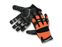 Radnor Black And Hi-Viz Orange Premium Sueded Leather Gloves-eSafety Supplies, Inc