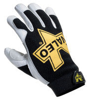 Valeo Black, White And Gold Leather Utility Gloves-eSafety Supplies, Inc