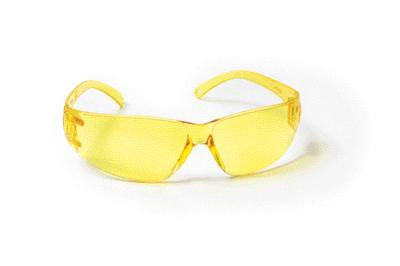 Radnor Classic Series Safety Glasses With Amber Frame And Polycarbonate Anti-Scratch Lens-eSafety Supplies, Inc