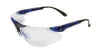 Radnor Elite Series Safety Glasses With Blue Frame And Clear Lens-eSafety Supplies, Inc