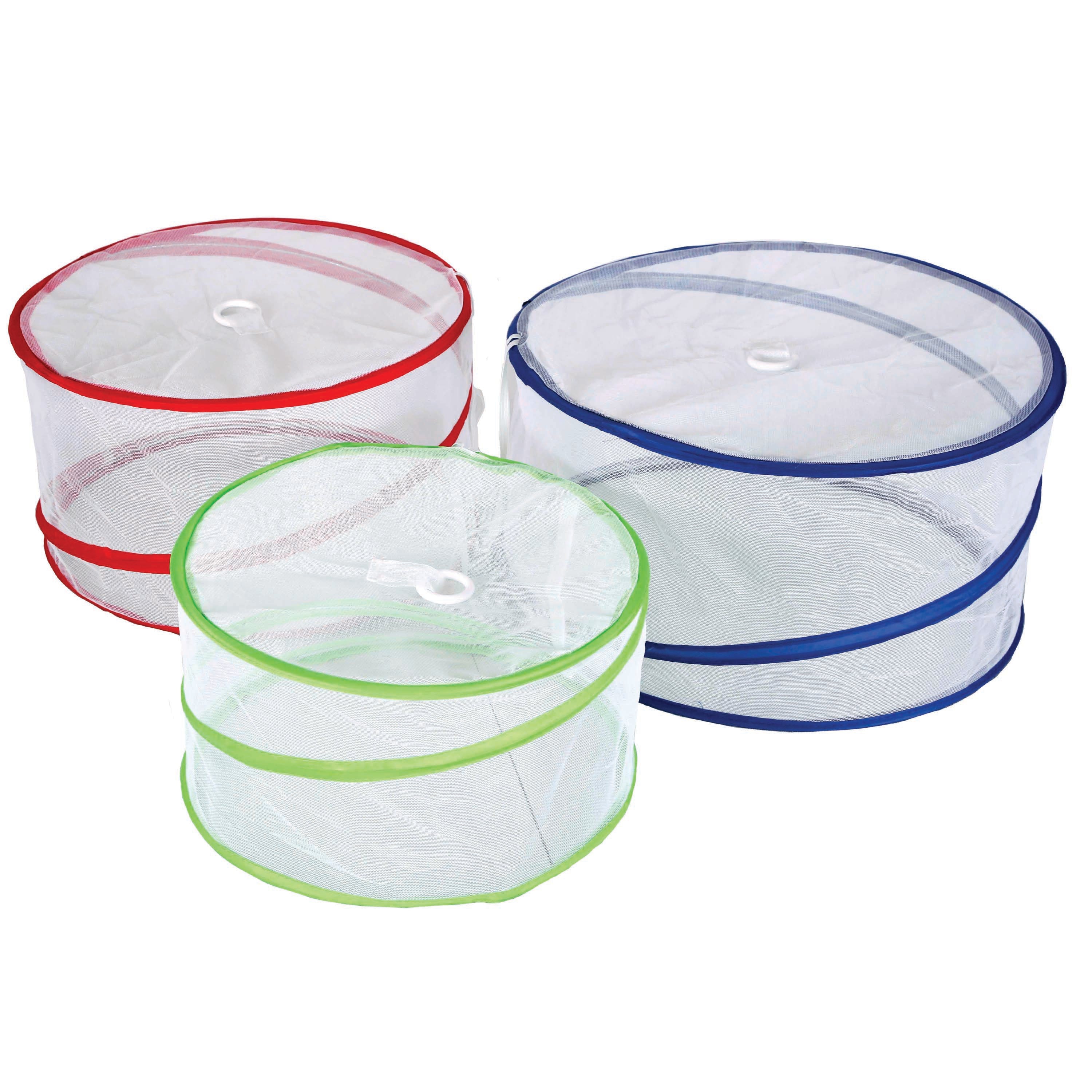 Food Covers - Set Of 3 - 15, 13.75 And 12 In Diameter-eSafety Supplies, Inc