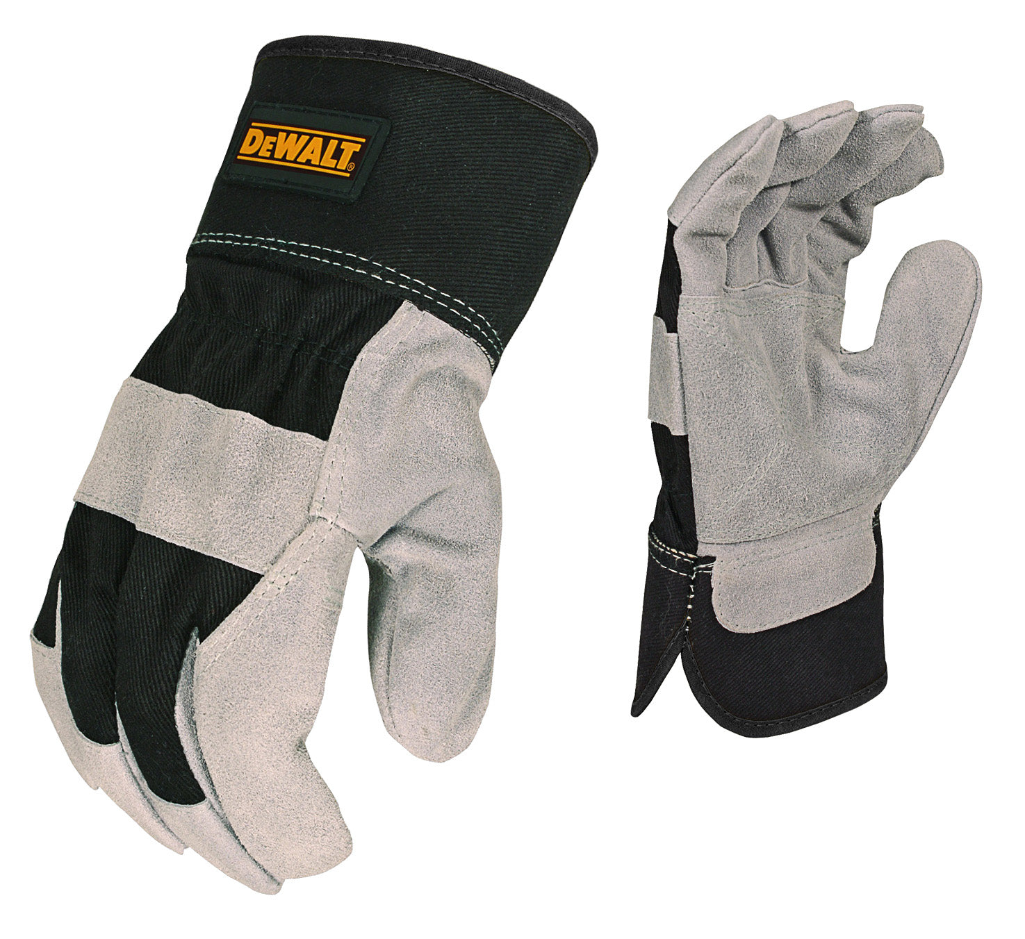 DEWALT DPG41 Select Shoulder Cowhide Leather Palm Glove - Size L - Gray and Black-eSafety Supplies, Inc