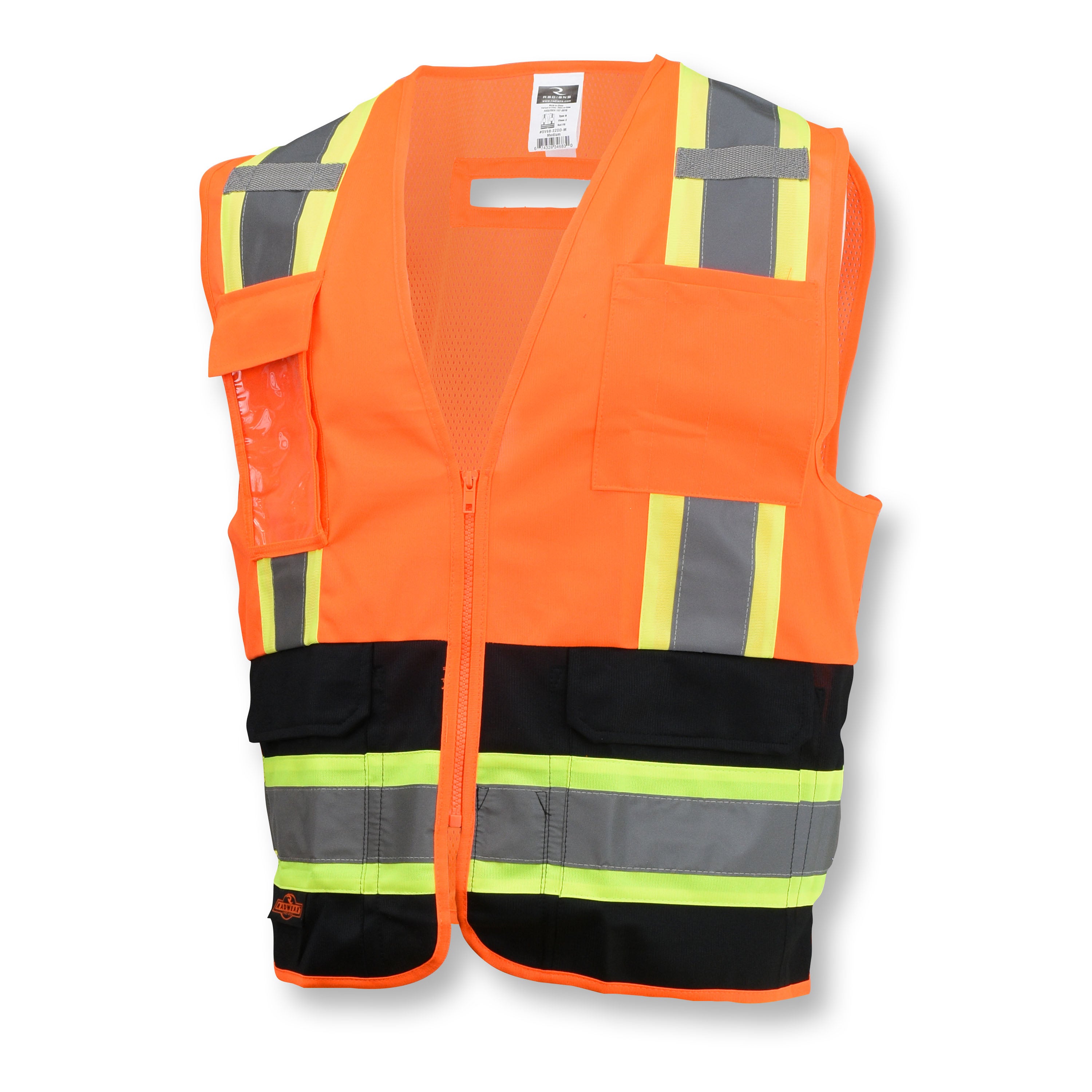 Radians SV6B Two Tone Surveyor Type R Class 2 Solid Front Mesh Back Safety Vest-eSafety Supplies, Inc