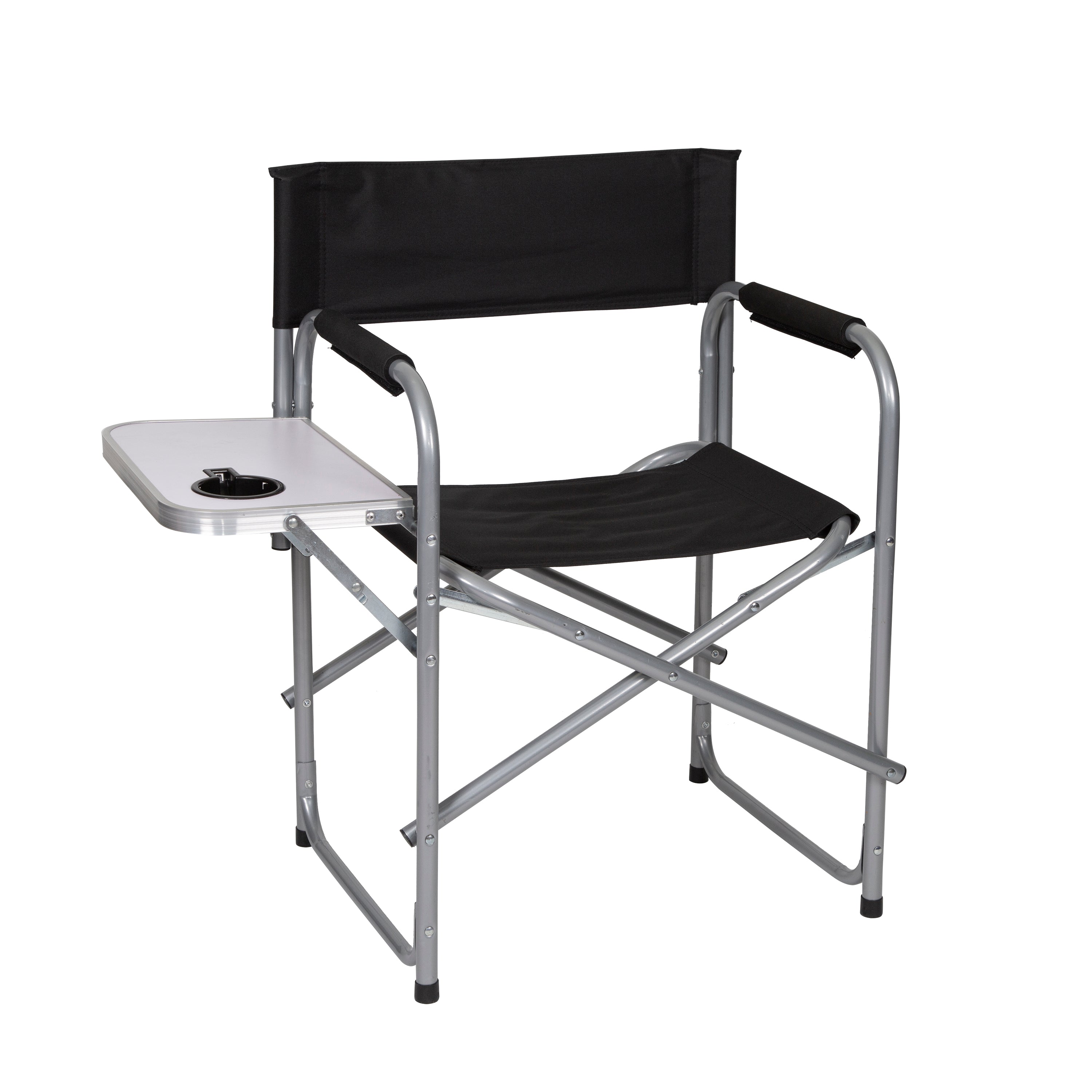 Folding Directors Chair With Side Table-eSafety Supplies, Inc