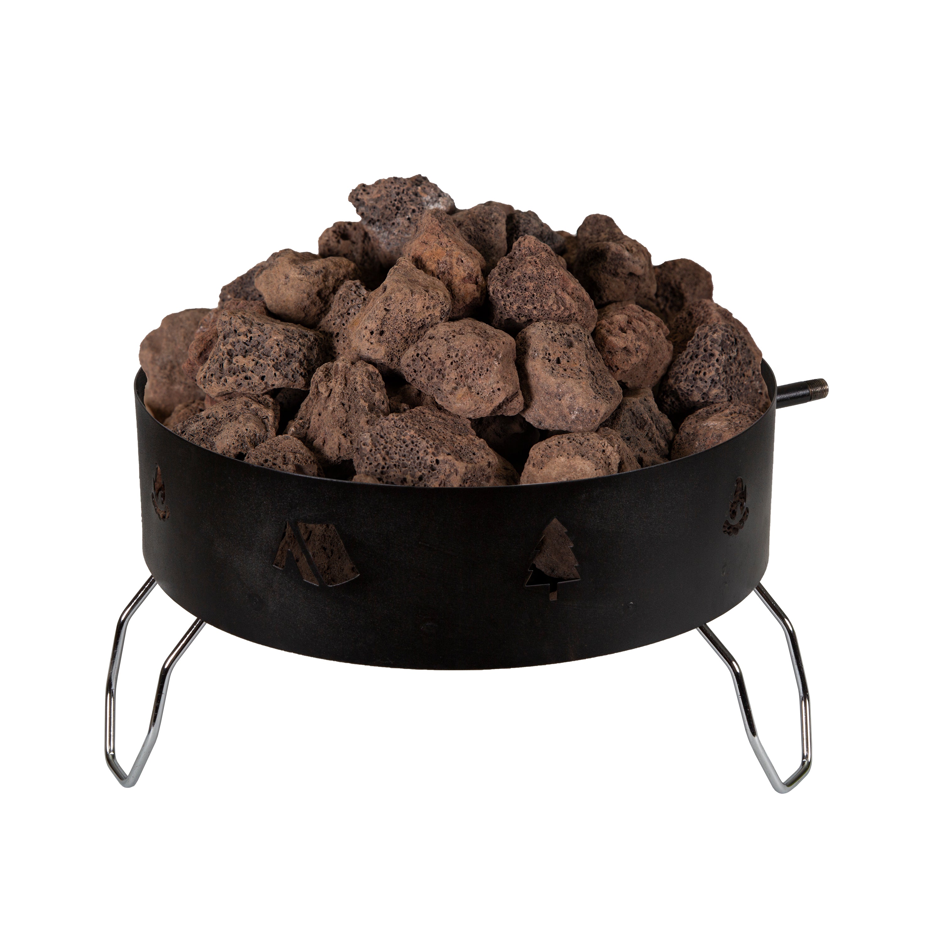 Propane Fire Pit- With Lava Rocks-eSafety Supplies, Inc