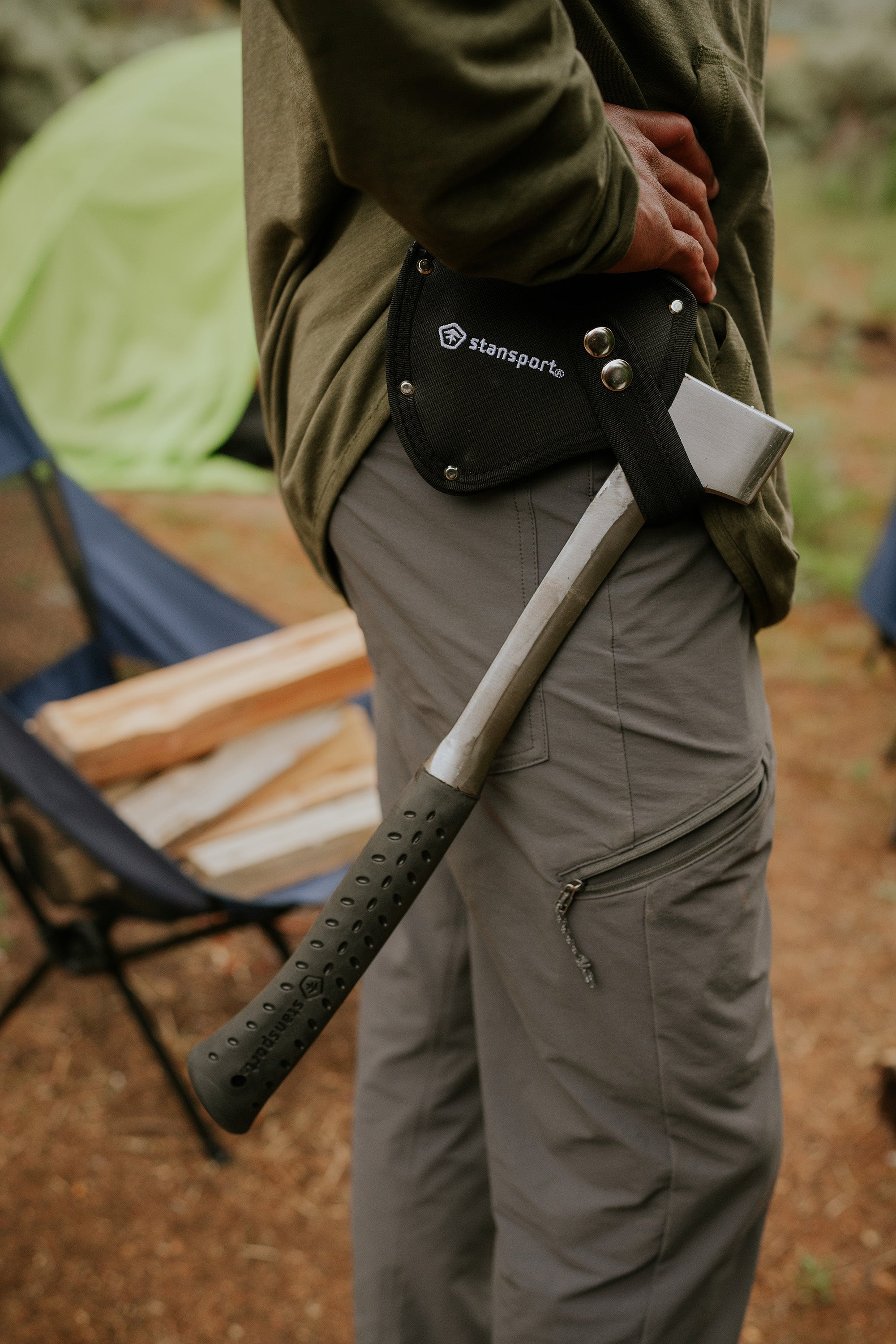 Forged Steel Axe - Rubber Handle - 15 Inch-eSafety Supplies, Inc