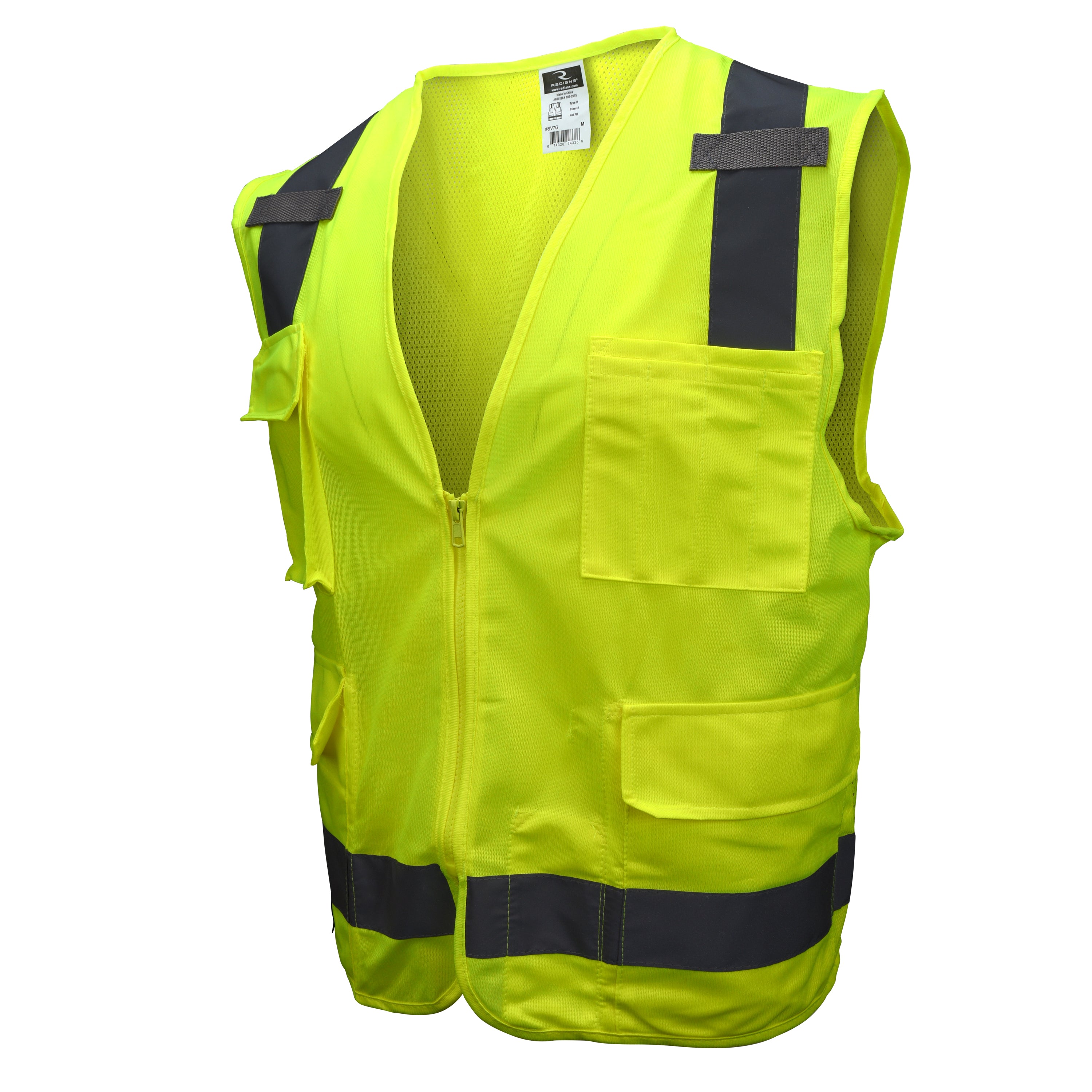 Radians SV7 Surveyor Type R Class 2 Solid/Mesh Safety Vest-eSafety Supplies, Inc