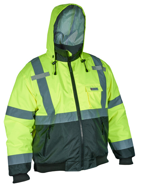 MCR Safety Bomber Jacket 2 Tone W/ Silver Stripes-eSafety Supplies, Inc