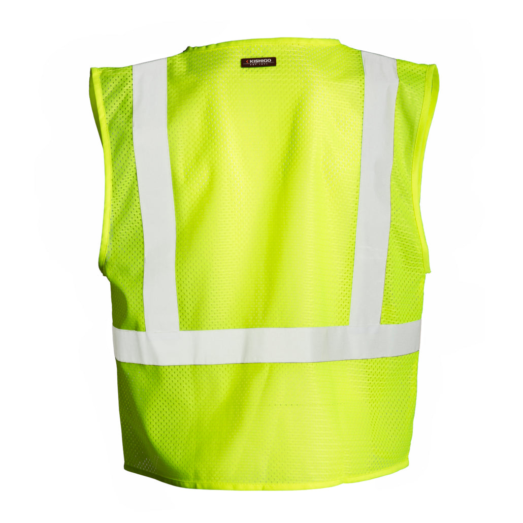 Kishigo 4 Pocket Hook & Loop Mesh Vest-eSafety Supplies, Inc