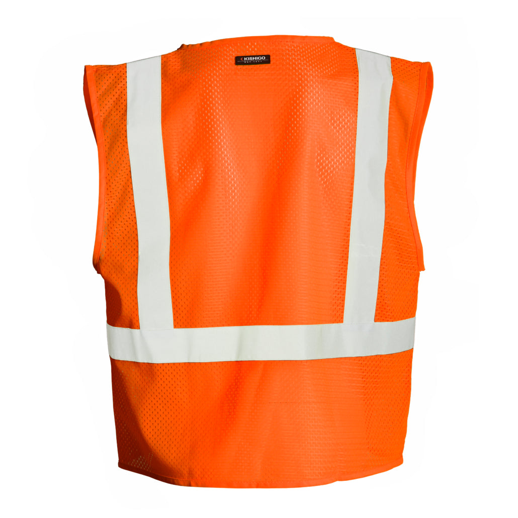 Kishigo 4 Pocket Hook & Loop Mesh Vest-eSafety Supplies, Inc