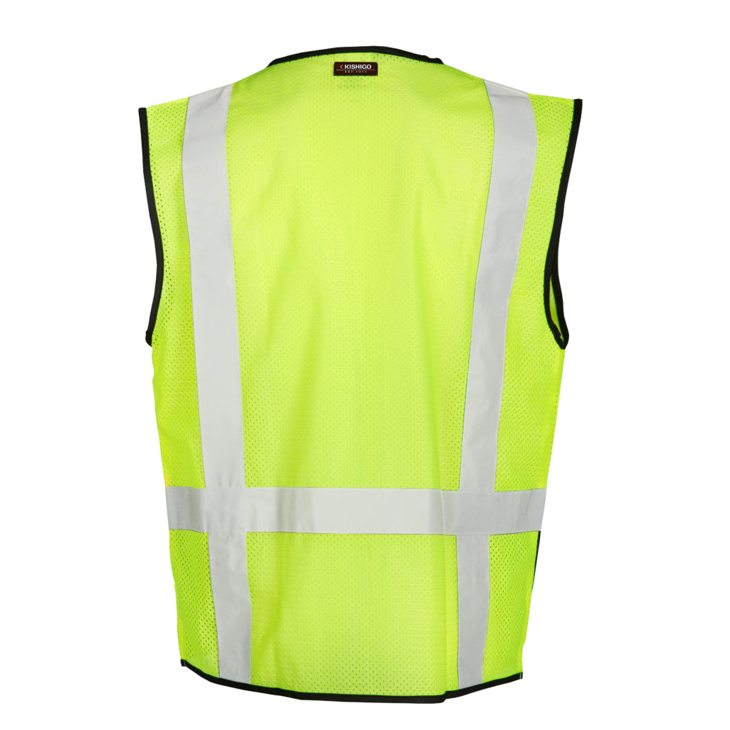 Kishigo Black Bottom Mesh Vest-eSafety Supplies, Inc