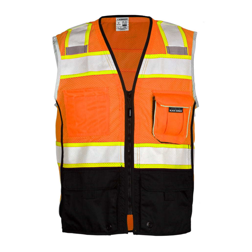 Premium Black Series Black Bottom Class 2 Vest-eSafety Supplies, Inc