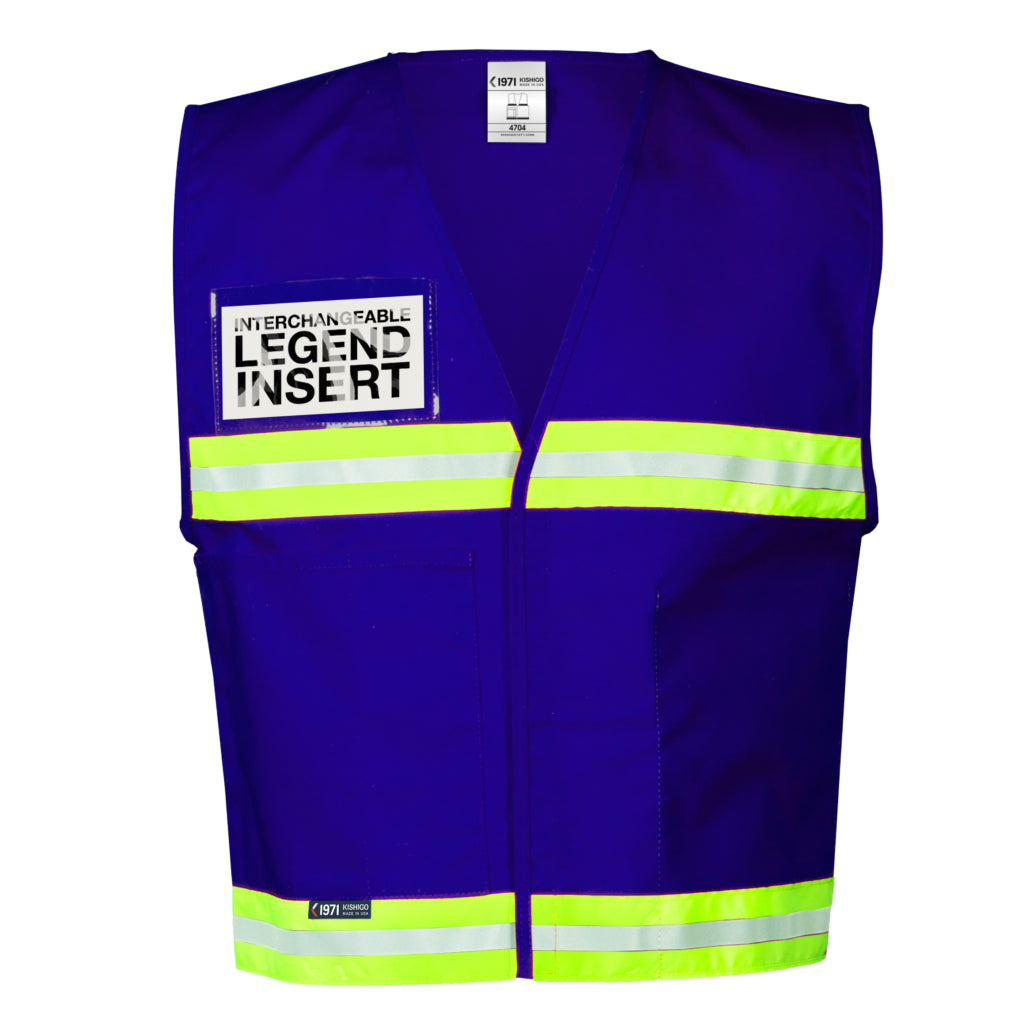 Kishigo Incident Command Royal Blue, Non-ansi Vest-eSafety Supplies, Inc