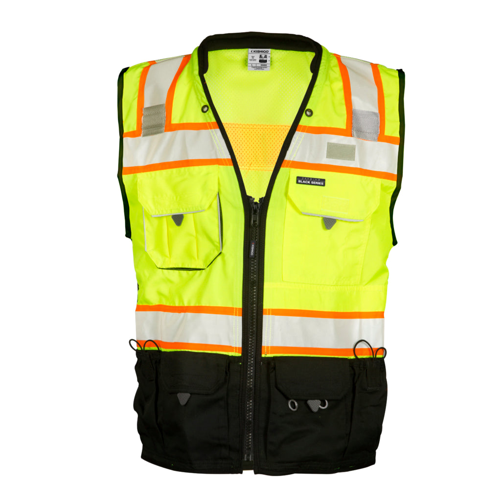Premium Black Series Surveyors Vest-eSafety Supplies, Inc