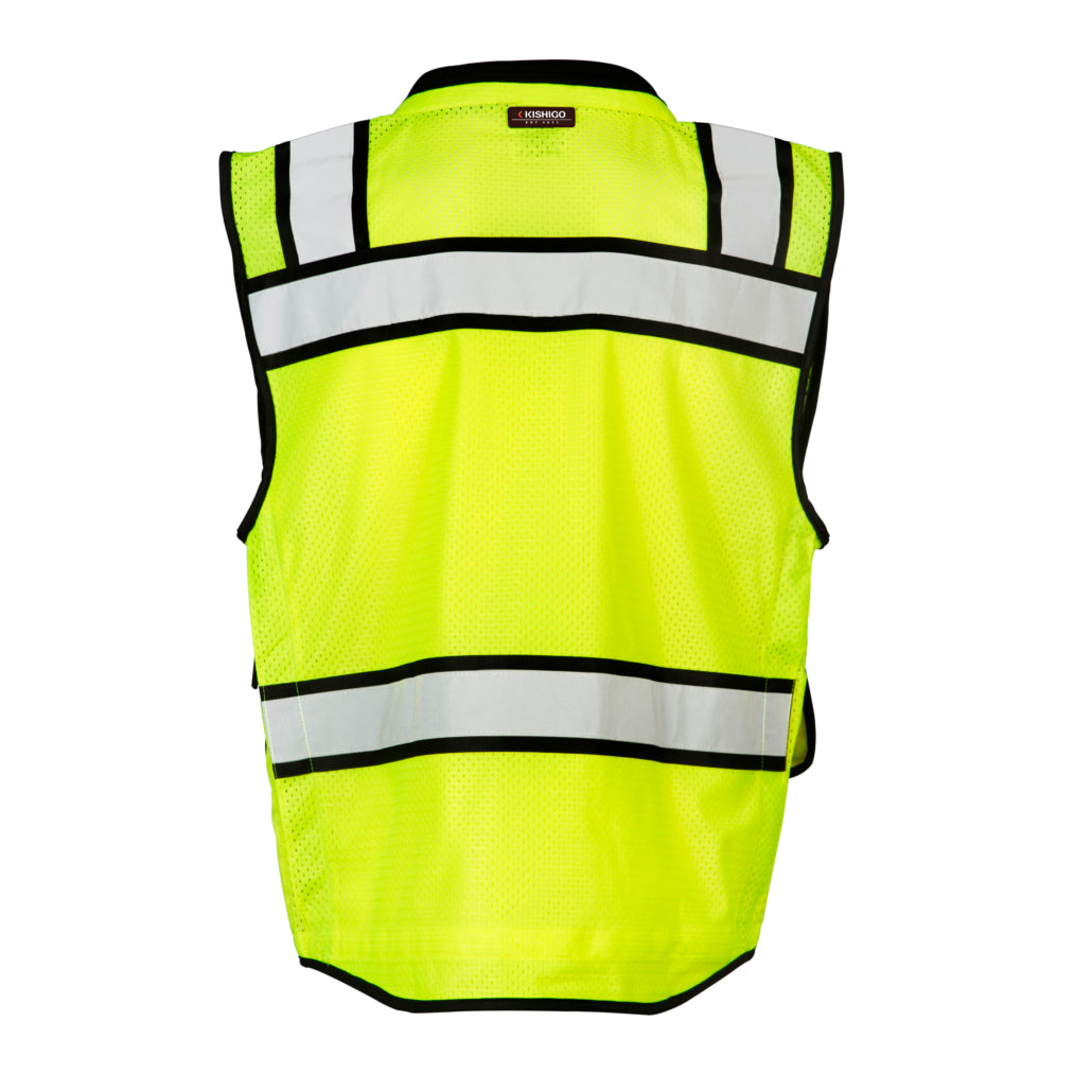 Kishigo Class 2 High Performance Surveyors Zipper Vest-eSafety Supplies, Inc