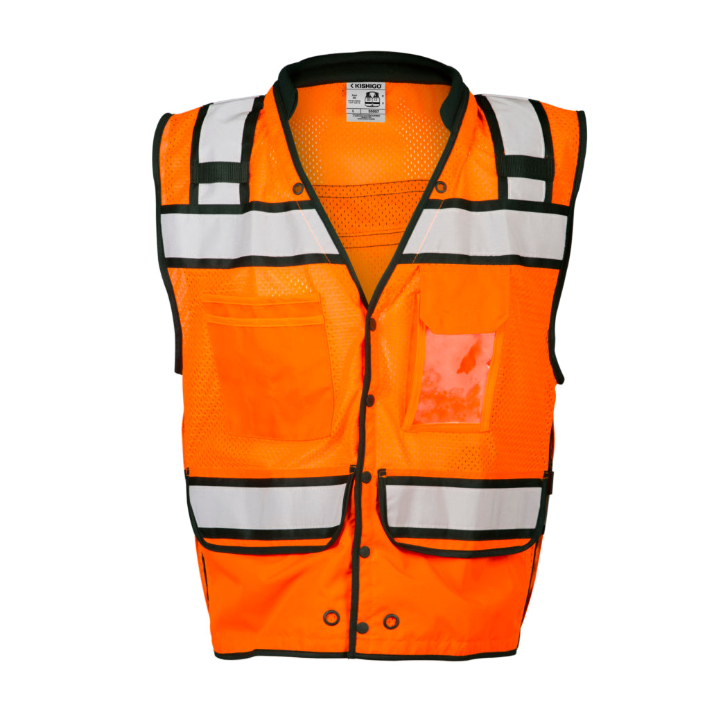 Kishigo High Performance Surveyors Snap Vest-eSafety Supplies, Inc