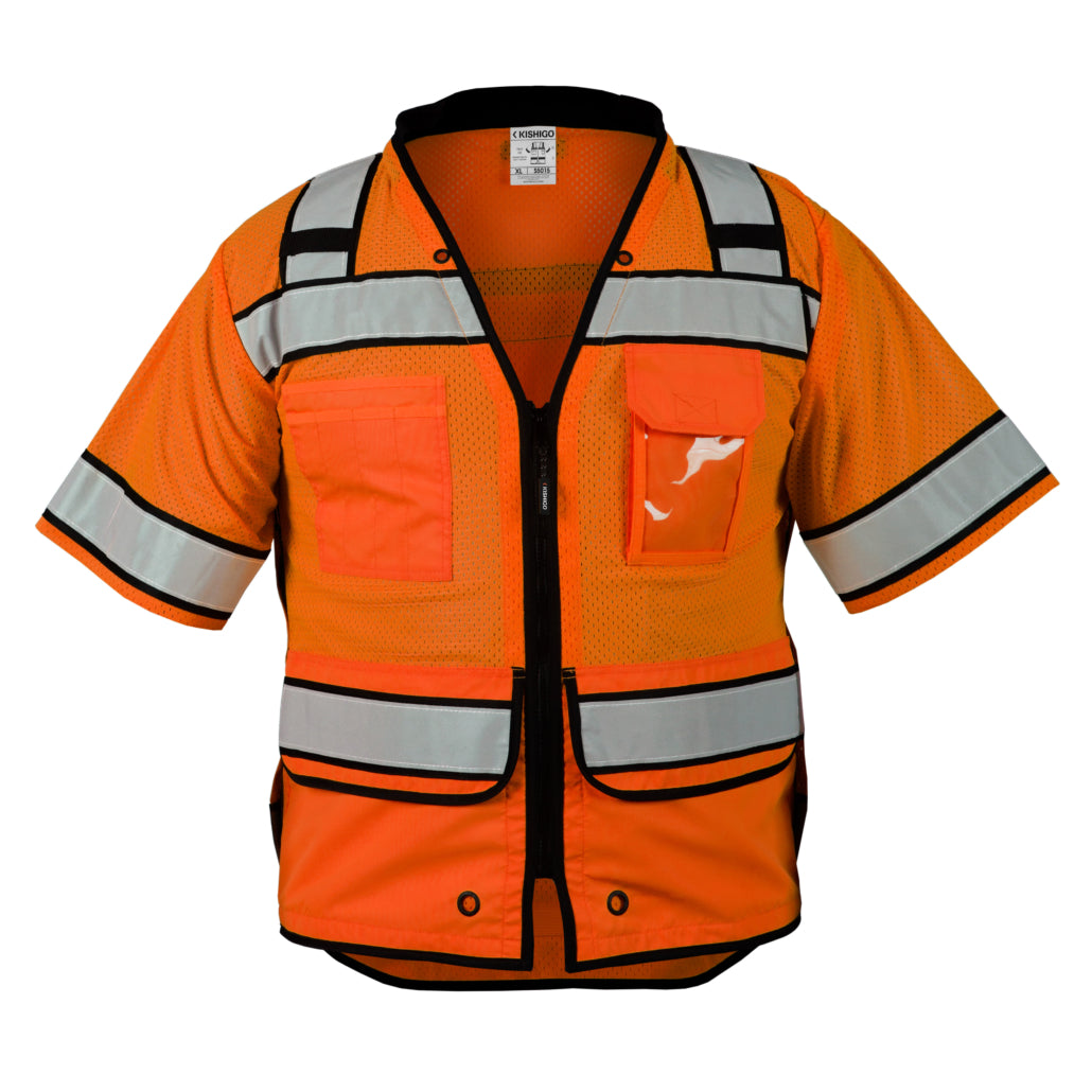 Kishigo High Performance Surveyors Zipper Vest-eSafety Supplies, Inc