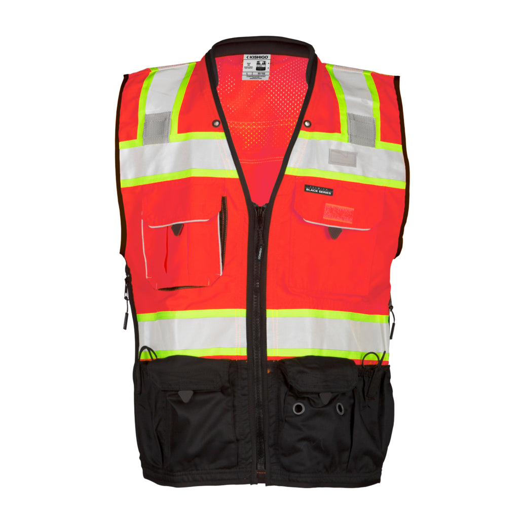Premium Black Series Surveyors Class 2 Vest-eSafety Supplies, Inc