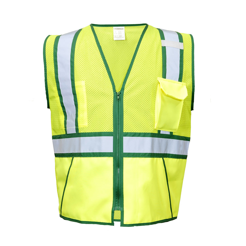 Reflective Color Class 2 Contrast Lime/green Vest-eSafety Supplies, Inc
