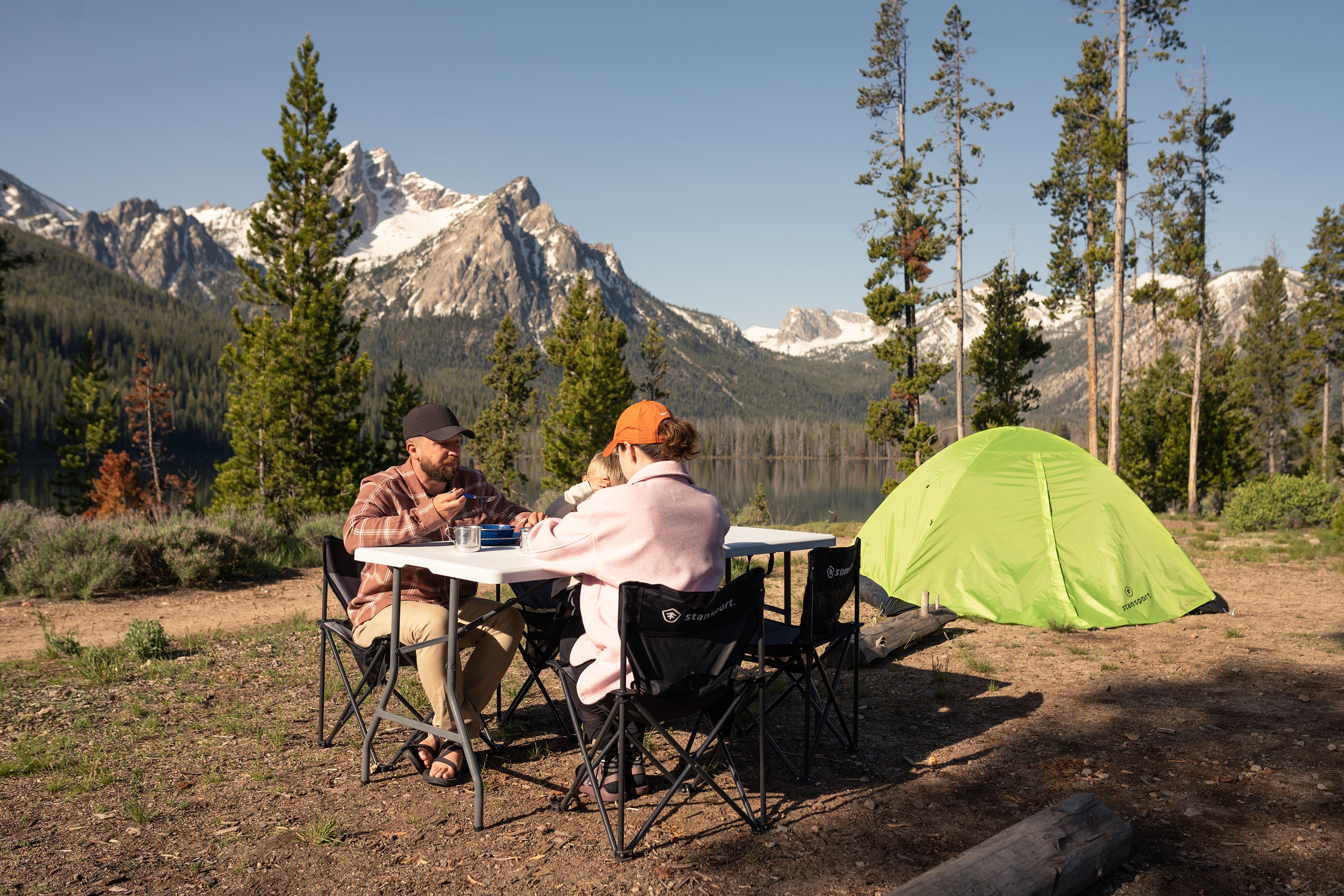 Folding Table - White - 29 In X 60 In X 29 In-eSafety Supplies, Inc