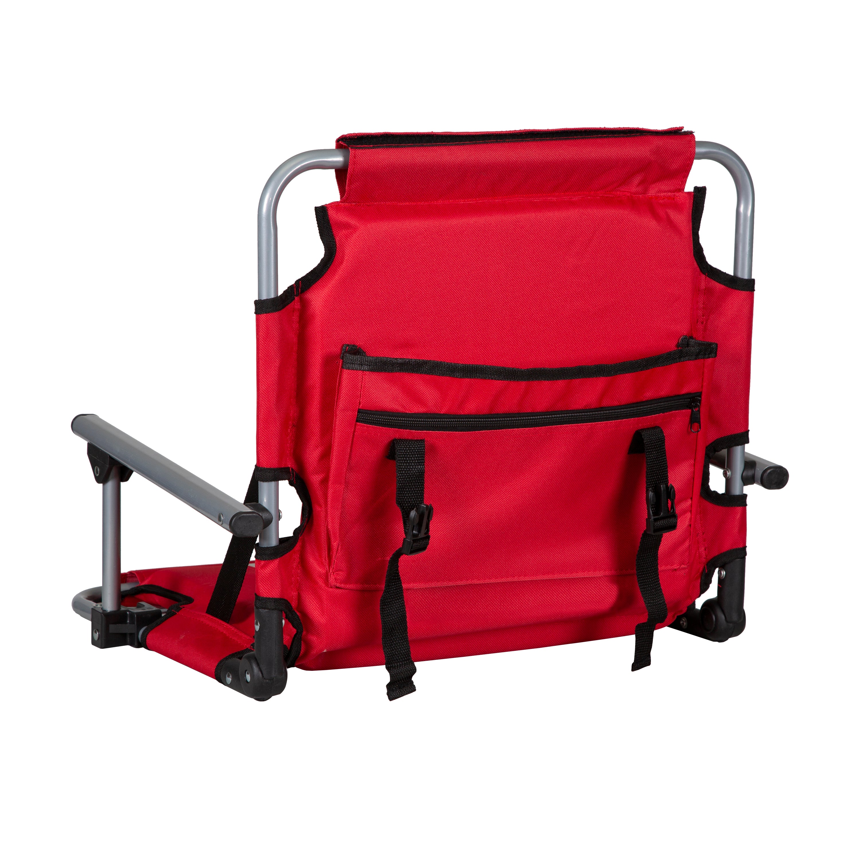Stadium Seat With Arms - Red-eSafety Supplies, Inc