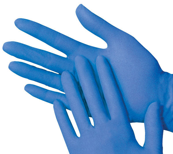 Blue Nitrile Gloves 4 Mil Victoria Bay-eSafety Supplies, Inc