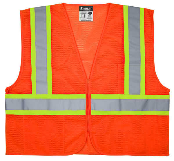 MCR Safety Value,Class 2, Mesh,LF, 4 1/2 FL Org XL-eSafety Supplies, Inc