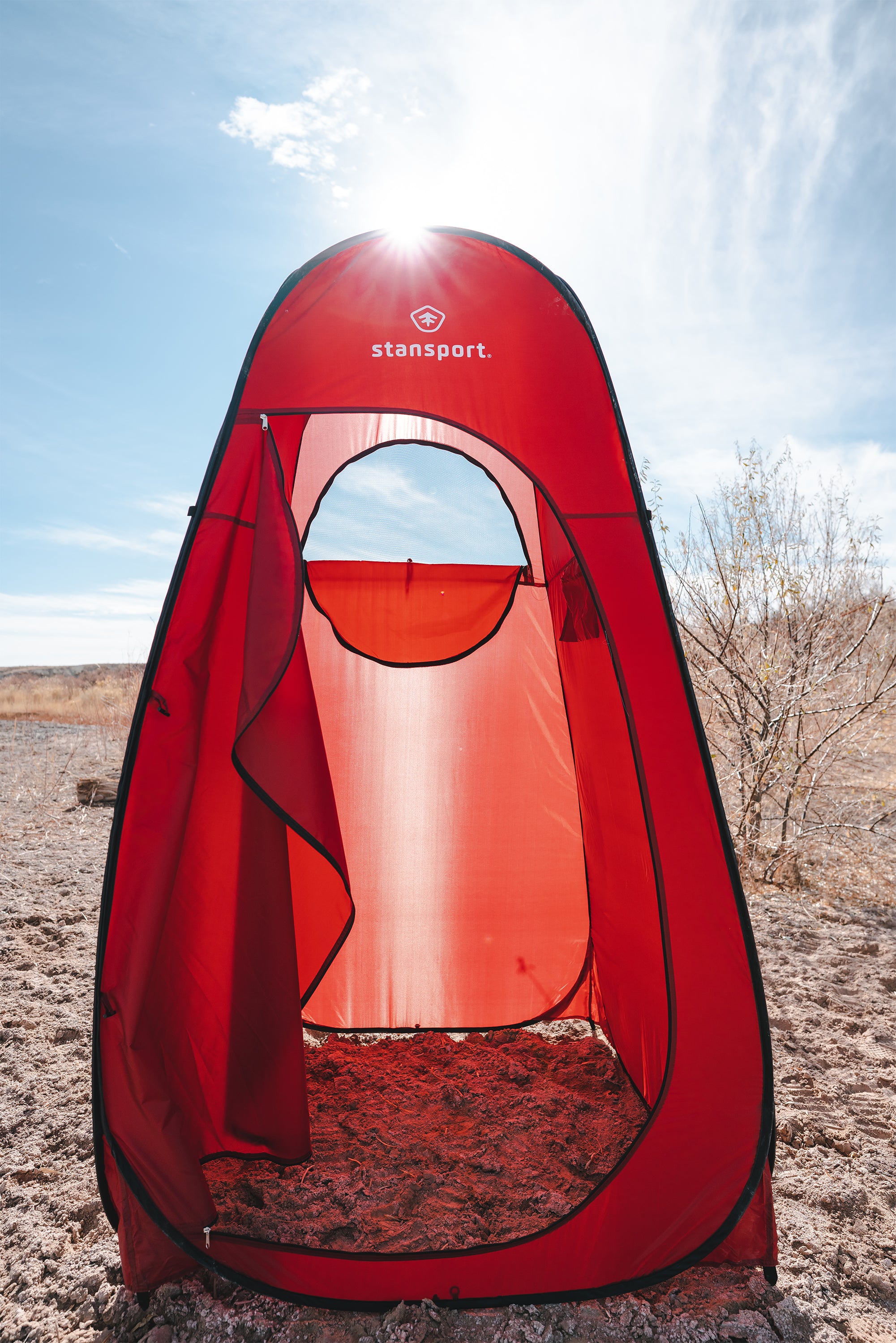 Pop-Up Privacy Shelter - 48 In X 48 In X 84 In - Red-eSafety Supplies, Inc