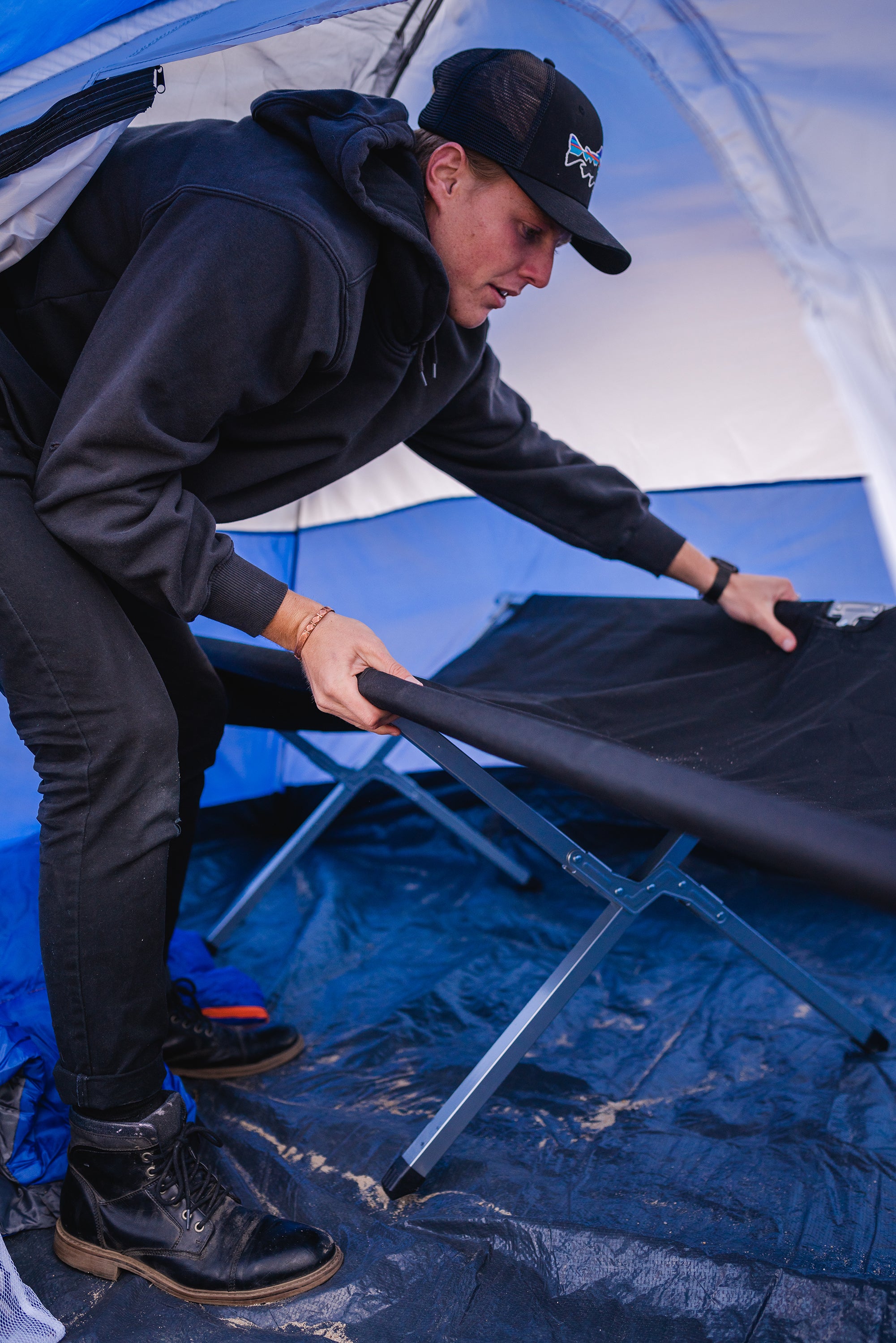 Base Camp Folding Cot - 80 X 30 X 19.25 Inches-eSafety Supplies, Inc