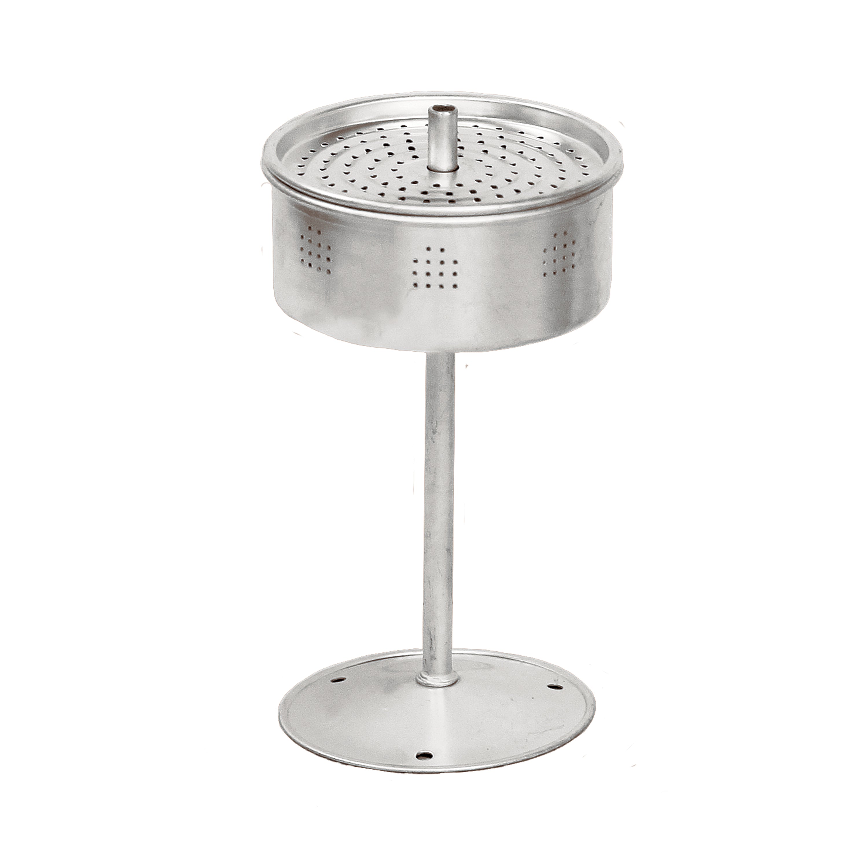 Enamel 8Cup Coffee Pot W/Perc/4-12 Oz Mugs/White W/Blue Spec-eSafety Supplies, Inc