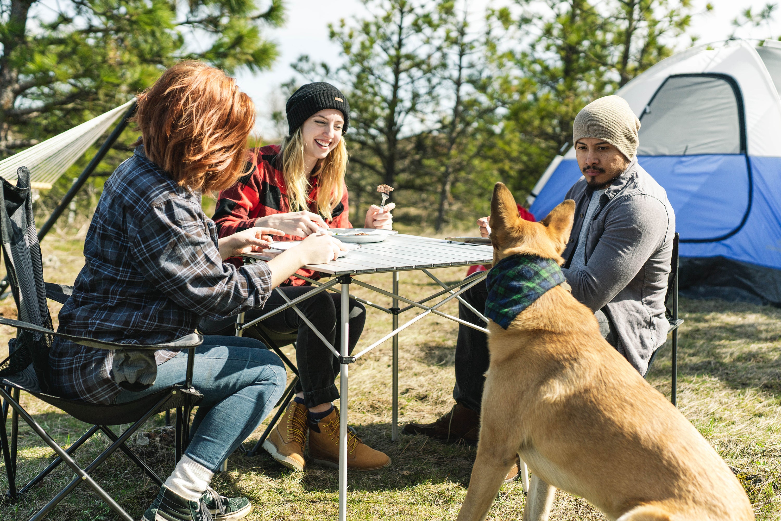 Enamel Camping Tableware Set-24 Pieces-White With Blue Specs-eSafety Supplies, Inc