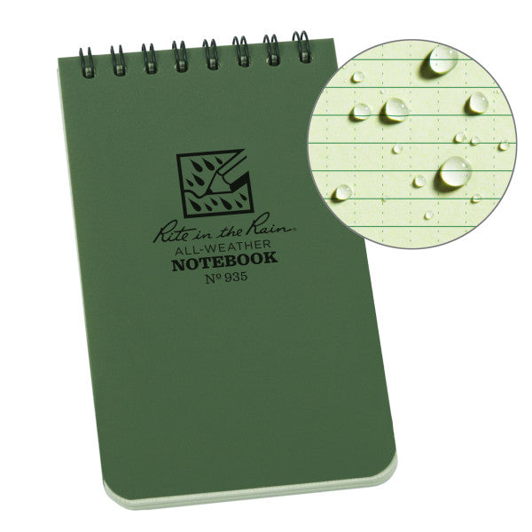3 X 5 Notebook - Green-eSafety Supplies, Inc
