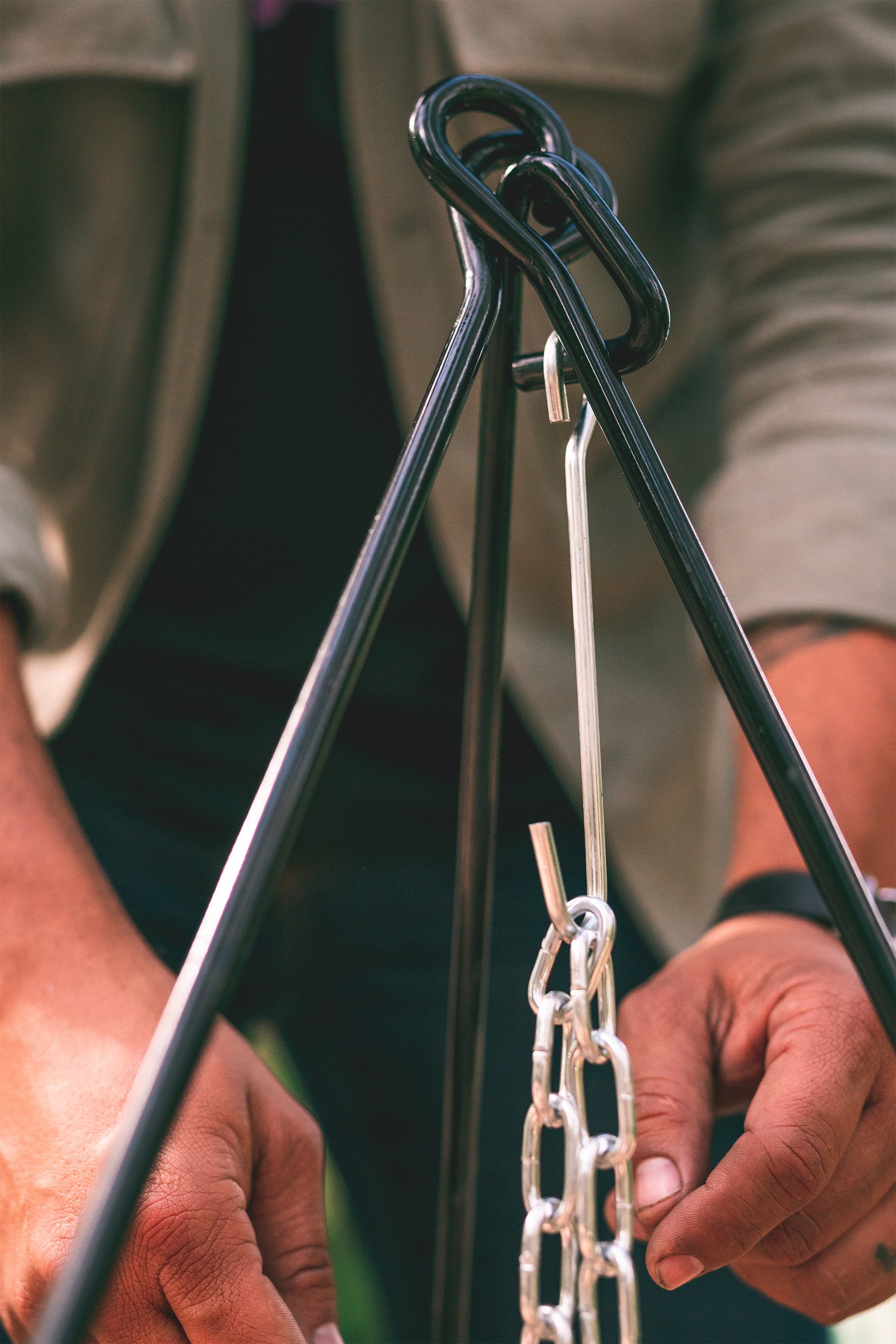 Camp Fire Tripod - Heavy Duty Steel-eSafety Supplies, Inc