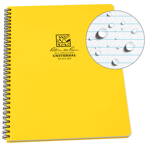 Maxi-Spiral Notebook - Universal - Yellow-eSafety Supplies, Inc