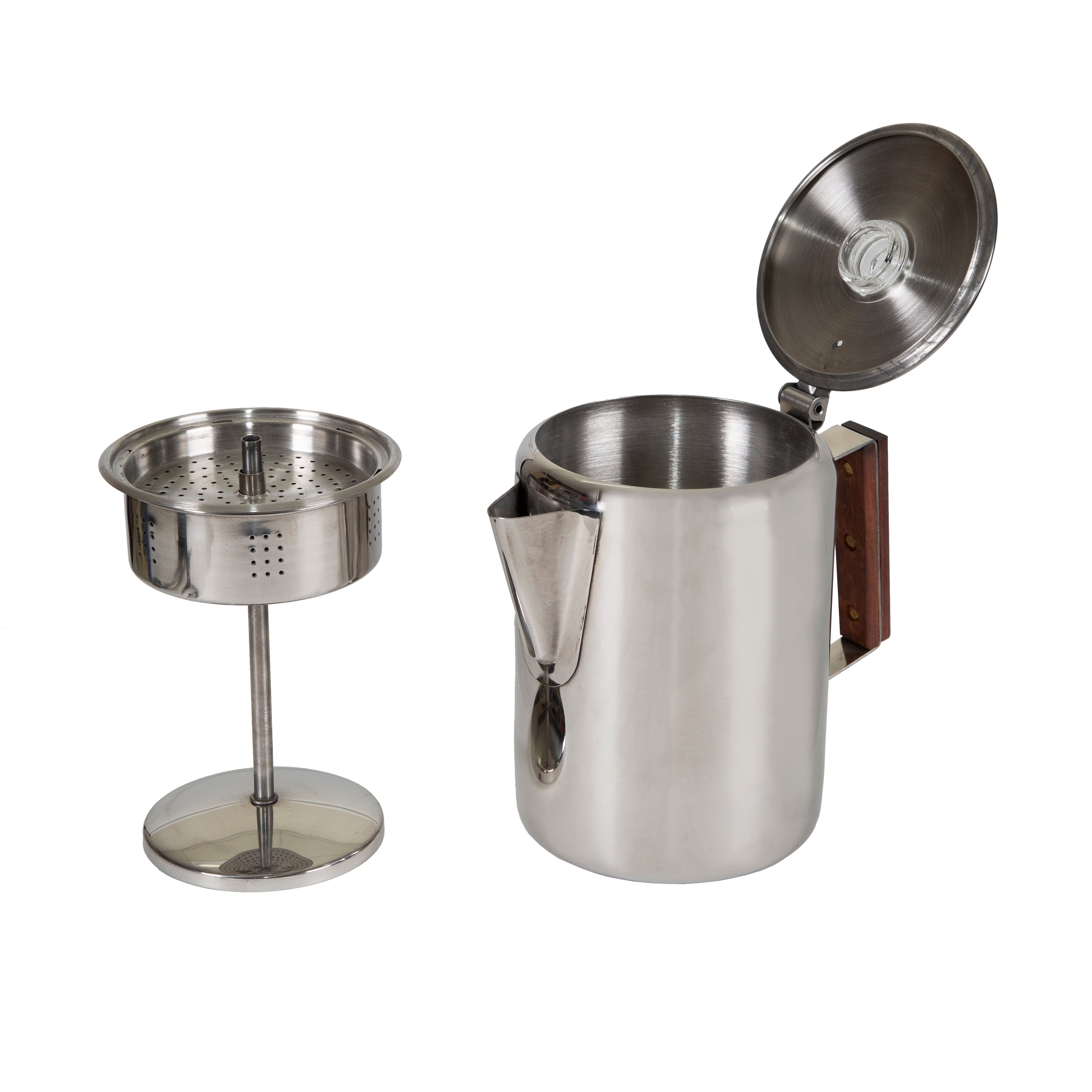 Stainless Steel Percolator Coffee Pot - 9 Cup-eSafety Supplies, Inc