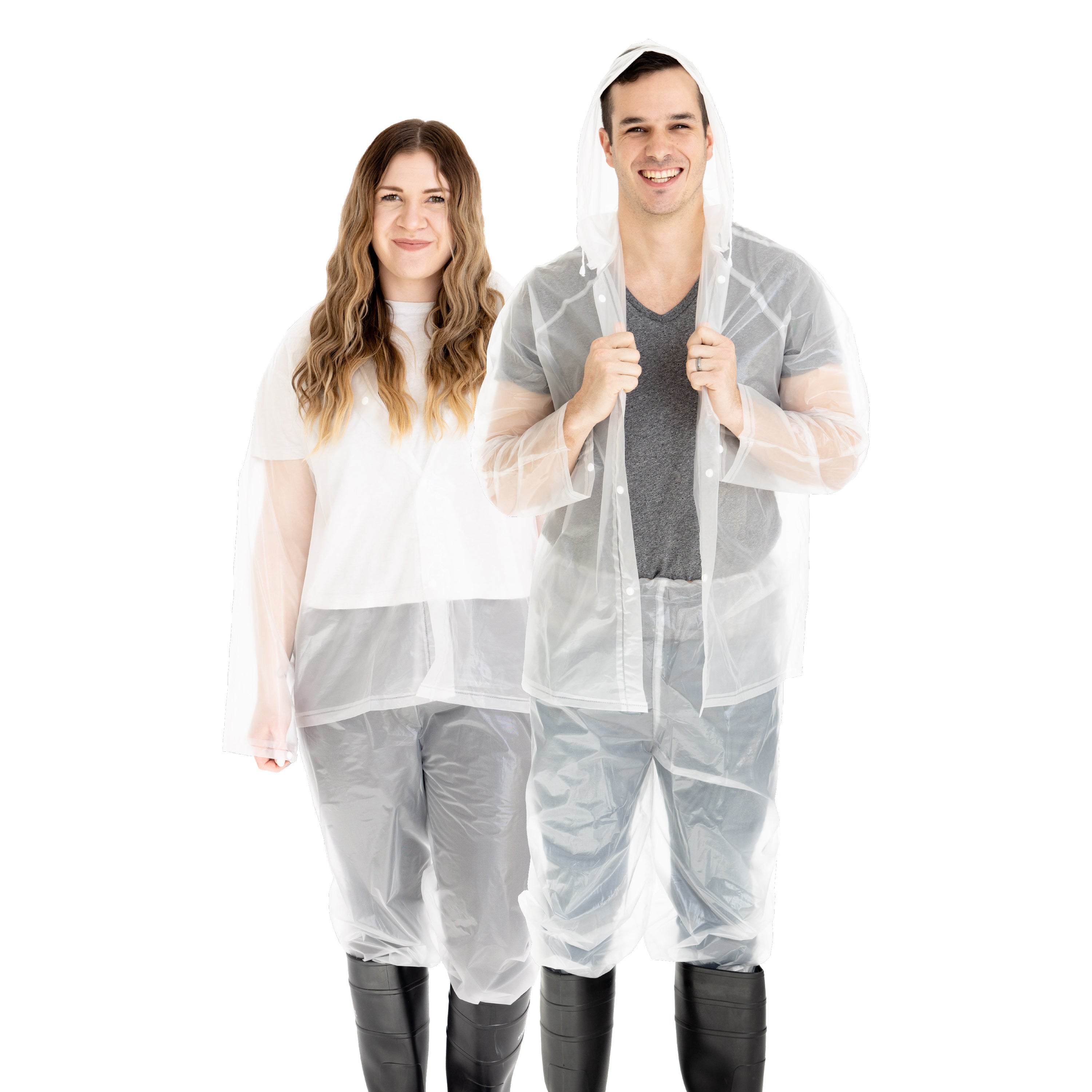 Peva Rainsuit - Clear - L-eSafety Supplies, Inc