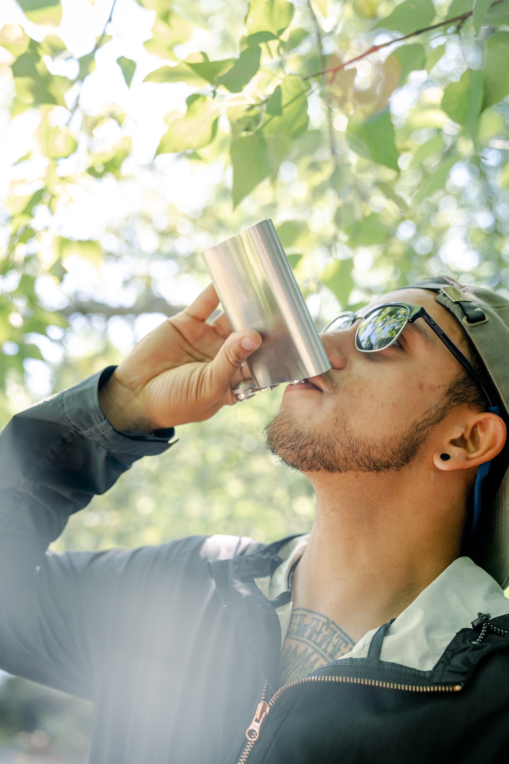 Stainless Steel Flask - 8 Oz - Clamshell-eSafety Supplies, Inc