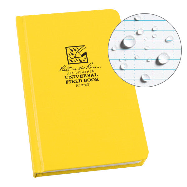 Bound Book - Fabrikoid Cover - Universal - Yellow-eSafety Supplies, Inc