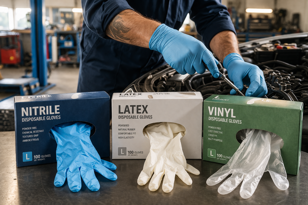 Disposable Gloves Guide: Nitrile vs Latex vs Vinyl (2025 Buyer’s Guide