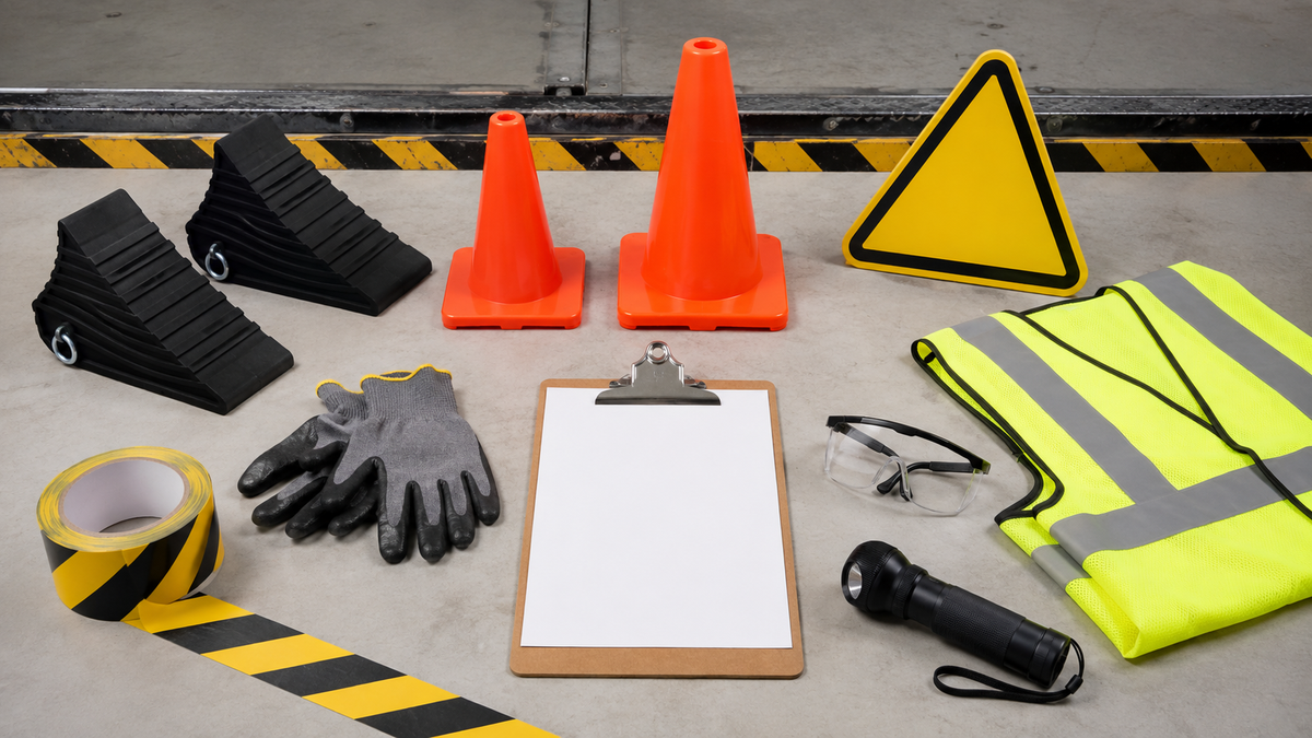 Loading Dock Safety Checklist: Chocks, Cones, PPE, Signs, and Dock Edges