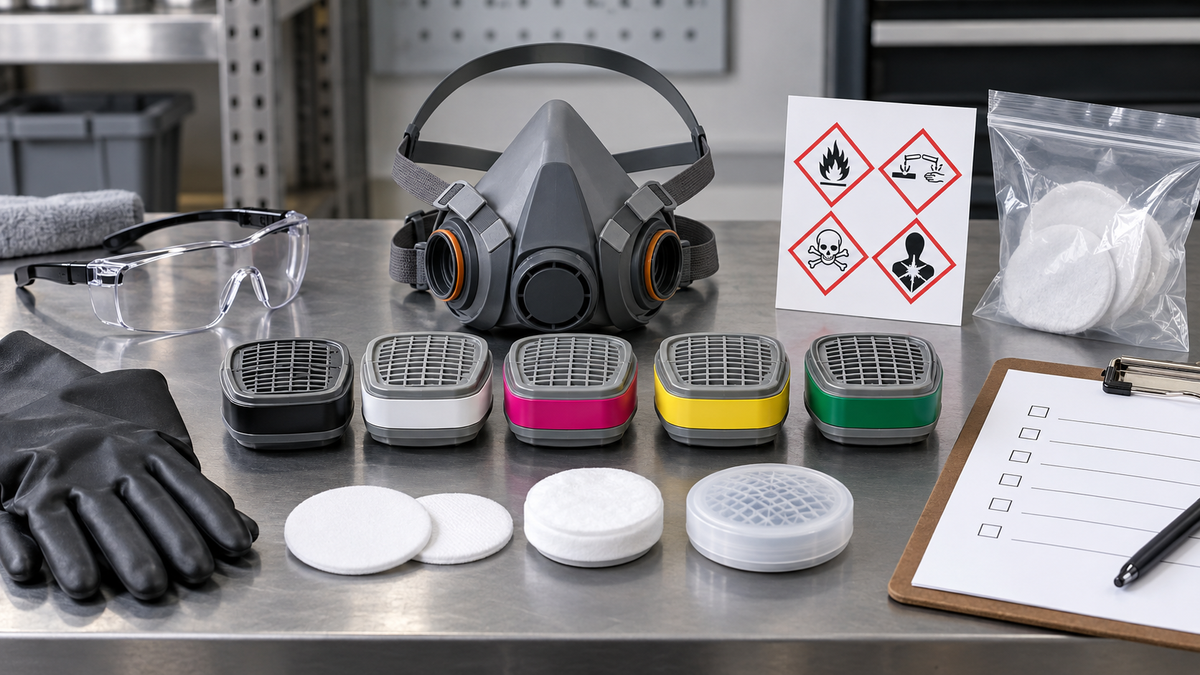 Respirator Cartridge Color Codes: How to Choose the Right Filter