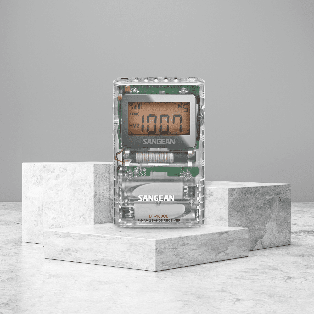 Sangean-FM-Stereo / AM Pocket Receiver - Clear