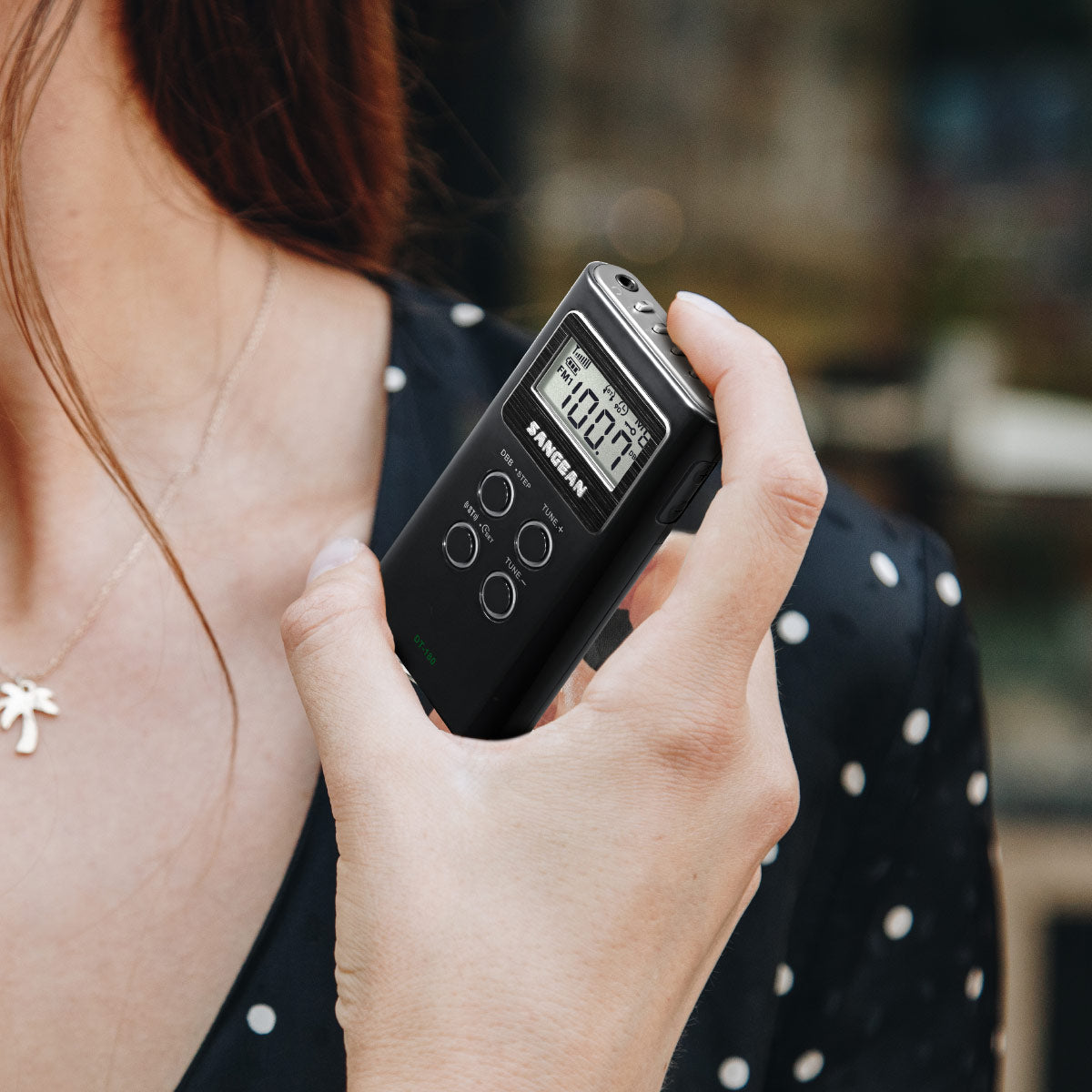 Sangean-FM-Stereo / AM Pocket Receiver with Built-in Speaker