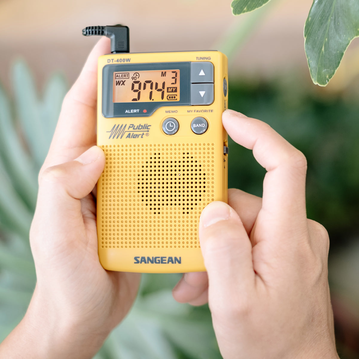 Sangean-AM / FM Digital Weather Alert Pocket Radio