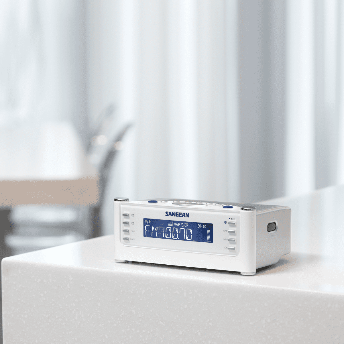 Sangean-FM-RDS (RBDS) / AM / Aux-in Tuning Clock Radio with Radio Controlled Clock