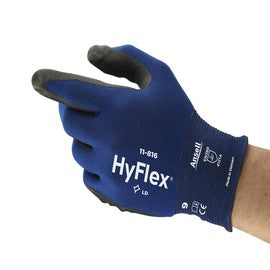 Ansell HyFlex® Foam Nitrile Coated Work Gloves With Nylon And Spandex Liner And Knit Wrist