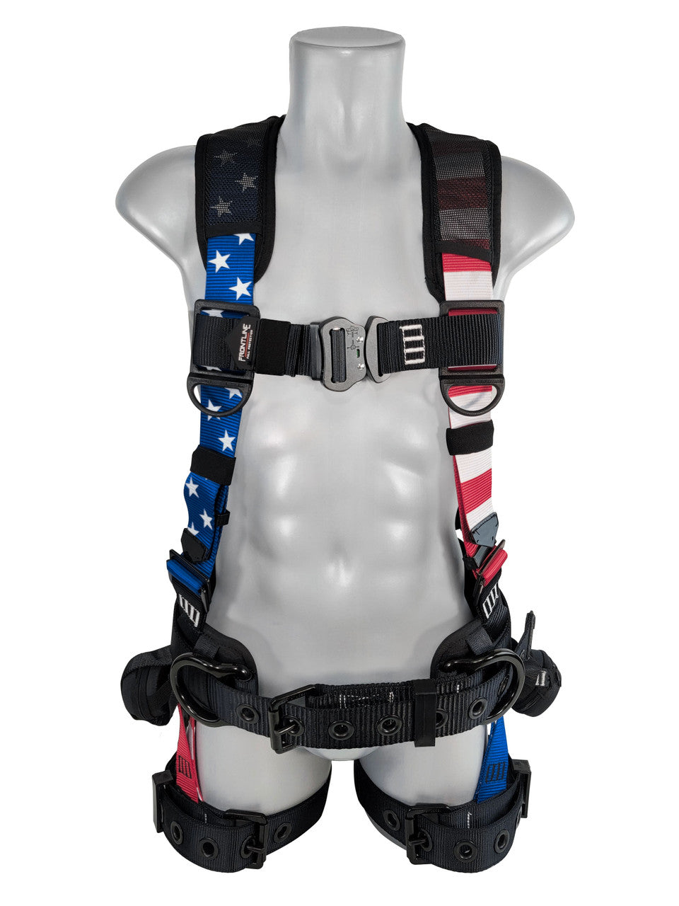 Frontline 110CTB-AM American Style Full Body Harness with Aluminum Hardware and Suspension Trauma Straps