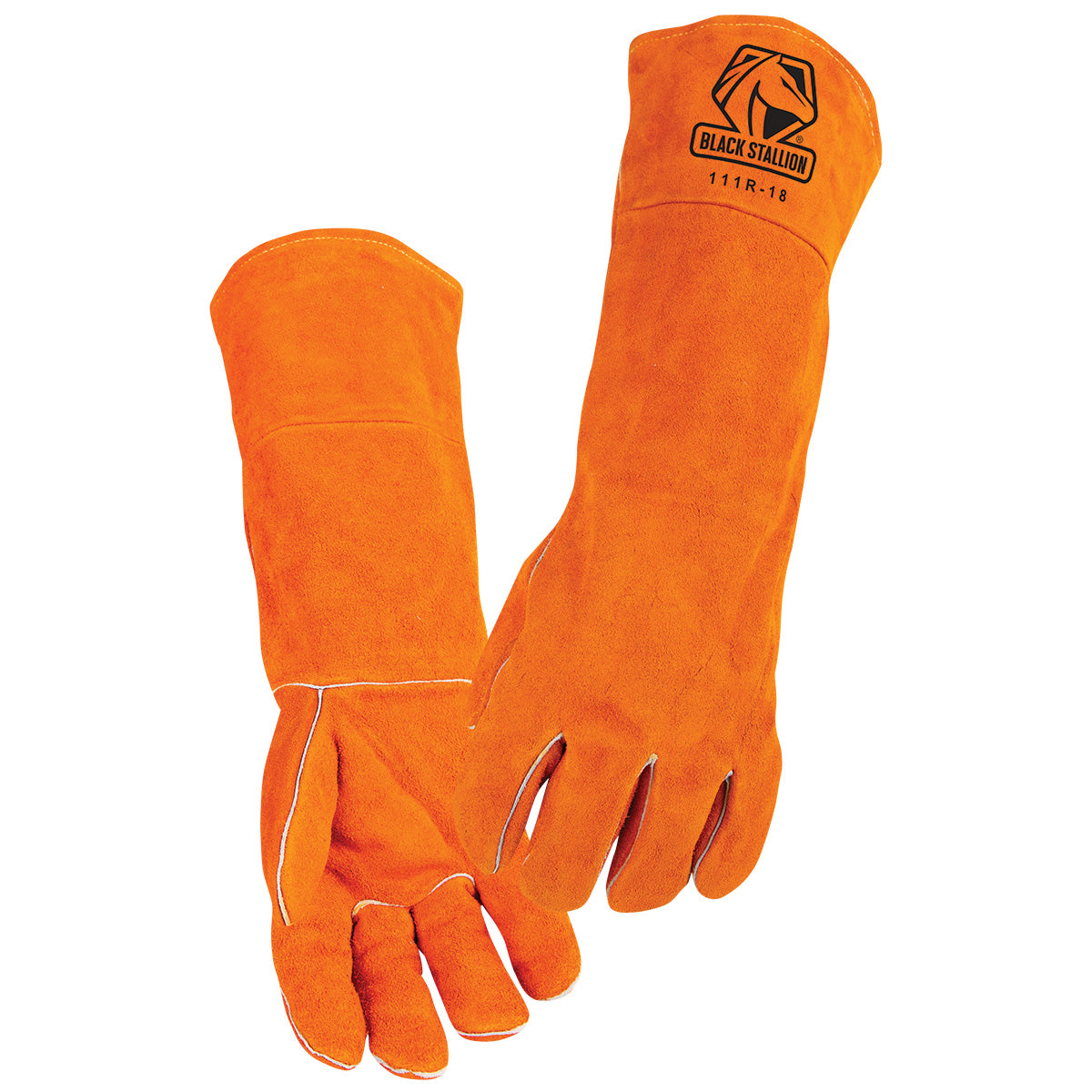 Black Stallion 18" Shoulder Split Cowhide Stick Glove - 111R-18