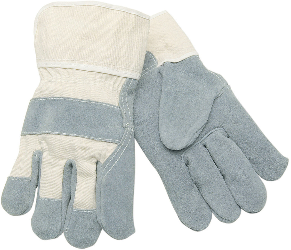Memphis Glove Large Select Shoulder White Canvas Palm Gloves With Fabric Back And Duck Cuff